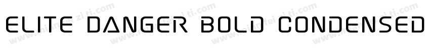 Elite Danger Bold Condensed Bold Co字体转换